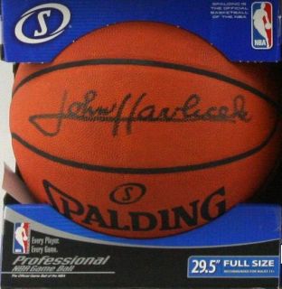 John Havlicek Signed Official Spalding Leather NBA Game Ball Basketball JSA COA  