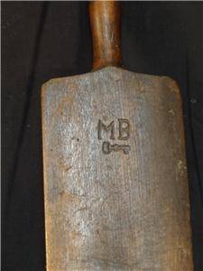 c 1880 Primitive Wood Washboard Maker Signed w MB a Key Incised into Wood  