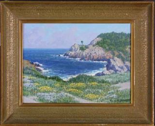 Carl Sammons Oil "Point Lobos Carmel by The Sea" Final Mark Down Sale  