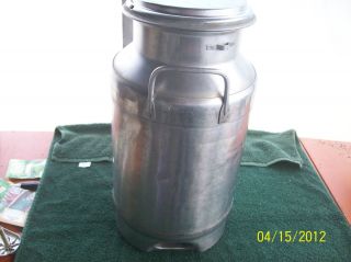 John Wood Co Stainless Steel 5 Gal Milk Can  