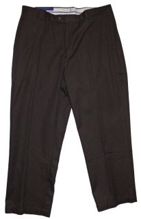 Austin Reed London Alpine Adv Men's Flat Front Pants New Dark Coffee 38x30  