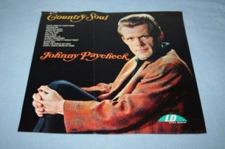 1967 Johnny Paycheck Country Soul LP Record Promo Ad Poster RARE Little Darlin  