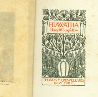 Song of Hiawatha by Henry W Longfellow color ills Frank T Merrill 1899  