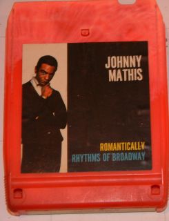 Johnny Mathis Romantically Rhythms of Broadway TESTED 8 TRACK TAPE NEW P S  