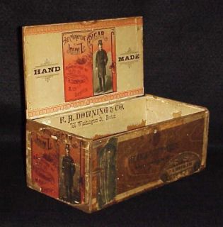 'Champion John L' Sullivan Old Cigar Box w Labels 1883 Tax Stamp NoReserve  