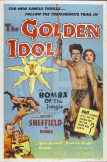 The Golden Idol 1954 Johnny Sheffield Bomba 1 Sheet  