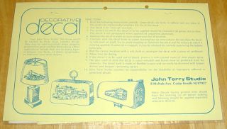 John Terry Studio 1972 Decorative Decal Liberty Bell Limited Trolley  