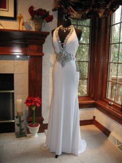Jonathan Kayne 250 White Sparkling Pageant Gown 4  