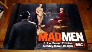 AMC Mad Men Season 5 Poster 2 5ft RARE Jon Hamm  