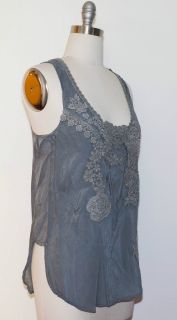 Johnny Was Collection Applique Tank Top XS  