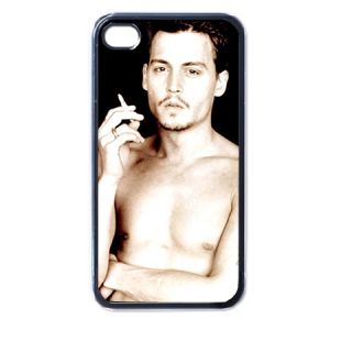 Johnny Depp V22 Plastic Case for iPhone 4 4S Black New Gift Idea  