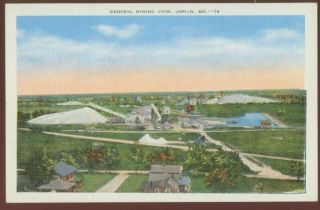 052708 General Mining View Joplin MO Missouri Vintage Postcard  