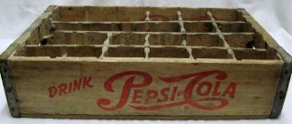 Vintage Pepsi Cola Bottle Carrying Crate Made in Jonesboro Arkansas  
