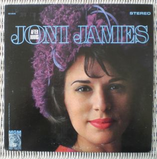 Joni James RARE 1962 MGM LP After Hours Stereo Howard Roberts  