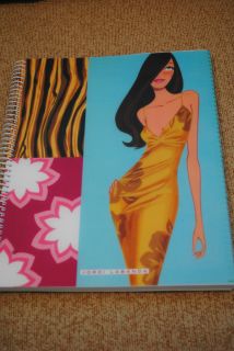 New Jordi Labanda Glam Gals Spiral Notebooks 4 Subject 70's Themed Style  