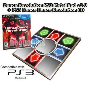 New 2010 Dance Revolution PS3 Game 1x PS3 Metal Pad  