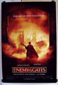 2000 ENEMY AT THE GATES Original 27X40 DS Movie Poster JUDE LAW JOSEPH FEINNES  