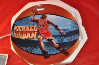 Michael Jordan Rising 6 Time NBA Champ Upper Deck Plate  