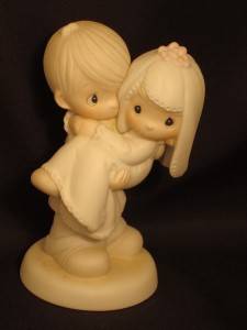Jonathan David Bless You Two Bride Groom Porcelain Wedding Figurine  