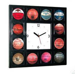 Michael Jordan Signed Basketball Clock w 12 Pictures  