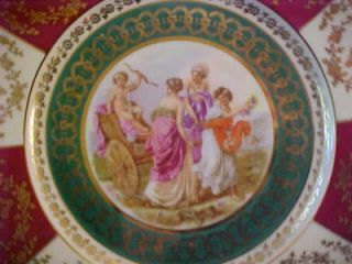 Royal Vienna Style Cabinet Plate Angelica Kauffman Art  