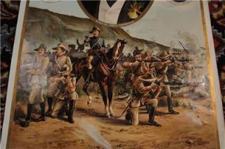 1896 RARE Chromo Print BOER War South Africa Transvaal British Empire Poster  