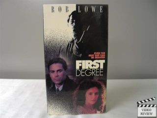 First Degree VHS Rob Lowe Leslie Hope Tom Mccamus Joseph Griffin 780063664936  
