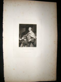 After Joshua Reynolds c1830 Folio Mezzotint William Marquis of Landsdown  