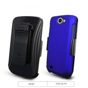 Samsung Exhibit 2 4G T Mobile Case and Hoslter Combo w Swivel Kickstand Blue  