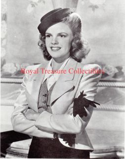 RARE Vintage Judy Garland Actress B w Portrait 8 x 10 Publicity Picture 1940s  