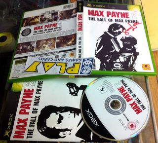 Max Payne 2 Firmado Signed Por by Sam Lake Xbox RARE  