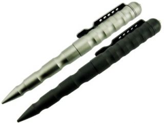 2pc Set 6" Jtec Aluminum Tactical Pens Matte w Glass Breaker Self Defense Set  