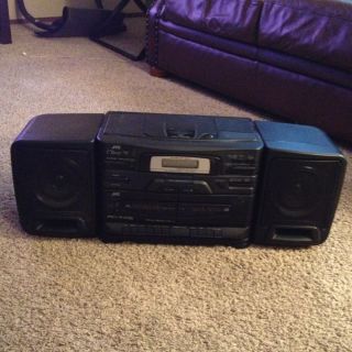 Vintage JVC Boombox PC X105 Excellent Sound Everything Works