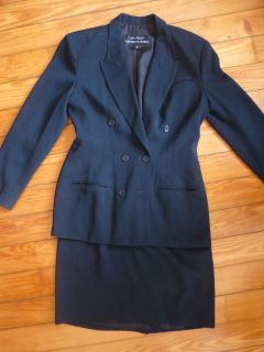 Alex Garfield by Garfield Marks Lined Rib Career Skirt Suit Size 6 8