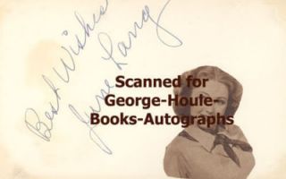 June Lang Autograph 1937 Bela Lugosi