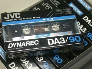 JVC DA3 90 New Blank Cassette Tape