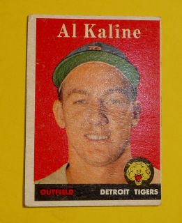1958 Topps 70 Al Kaline Detroit Tigers