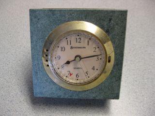 Vintage Marble Mantle Clock Kaiser Permanente Award Inscription