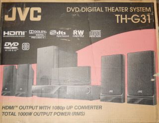 JVC TH G31 5 1 Channel Home Theater System Surround Sound Speakers