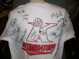 Kannapolis Intimidators Autographed Shirt XL 2001 2002 Baseball Dale