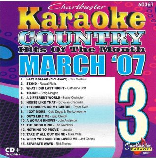 Chartbuster Karaoke Country Hits March 2007 Disc 60361