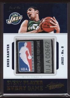 Enes Kanter 1 1 $1500 Huge NBA Logoman Jersey Patch Tag 12 13 Absolute