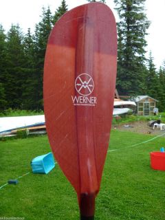 WERNER Shuna 2 pc 215 cm std diameter shaft Sea Kayak Paddle excellent