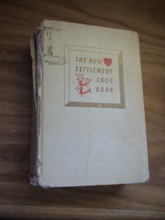 1954 The New Settlement Cook Book Mrs Simon Kander Cookbook