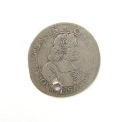 Austrian 6 Kreuzer Karl Von Liechtenstein Coin 1674