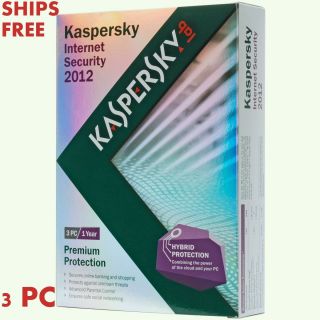Kaspersky Internet Security 2012 3 PC 1 Year New in Box