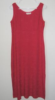 Womens Karin Stevens Petites Rose Rayon Dress Size 8P