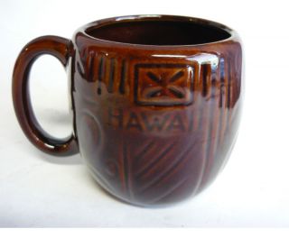 Vintage Coffee Mug Tiki Hawaii Glass Cup Bar John Kava
