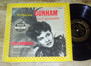 Katherine Dunham and Ensemble Afro Caribbean USA 10 LP