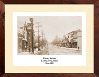 Kearny NJ Kearny Avenue C 1903 Matted Print